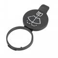 X Autohaux 2pcs Black 13227300 12788573 Windshield Wiper Washer Fluid Reservoir Tank Bottle Cap For Chevrolet Gmc Cadillac