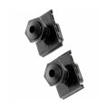 Adjustable Hood Bumpers For Dodge Ram 3500 2003 To 2010 Pa66 Black Plastic Coarse Thread Clip On Attachment 28 11mm Head 