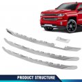 Chrome Snap On Grille Overlay Grill Covers For 2016-2018 Chevy Silverado 1500 Lt Z71 Only Not Fit Models Must Be-z71 2019