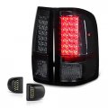 Chrome Smoke Led Tail Light Full-led License Plate Lamp Assembly Replacement Bundle For 2007-2013 Chevy Silverado 1500 2500hd 