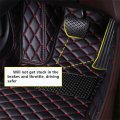 Customize All-weather Protection Luxury Leather Floor Mats For Cars Suvs And Trucks According To Automotive Model 3d Brown