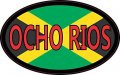 Stickertalk Oval Jamaican Flag Ocho Rios Vinyl Sticker 4 Inches By 2 5 
