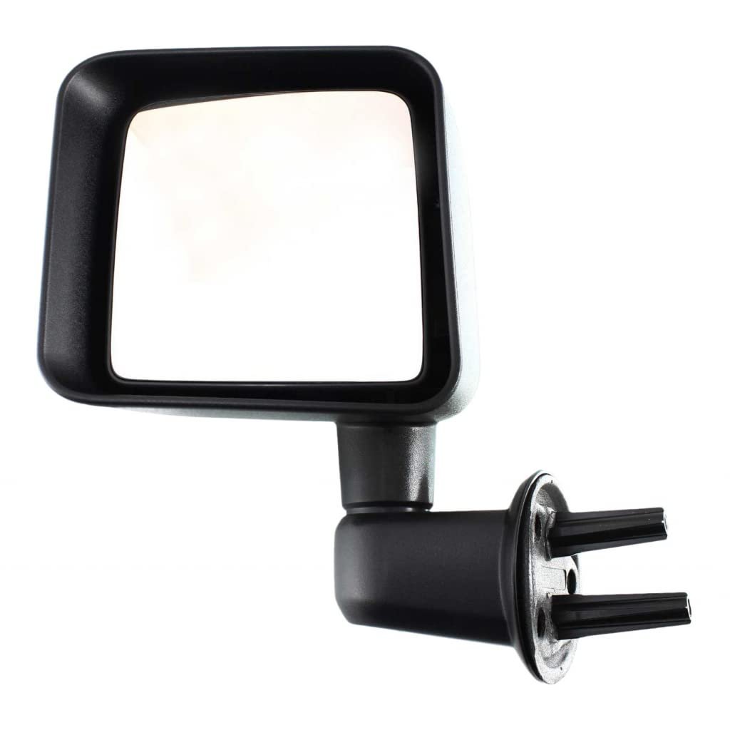 Jeep Wrangler 2009 2010 Door Mirror Driver Side Manual Non Heated Textured 55077967af Ch1320271 Swing Type Mount Standard Style