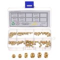 150pcs M2 M3 Metric Threaded Inserts Brass Heat Set Insert Knurled Nuts Assortment Kit 3d Printing Female