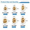 150pcs M2 M3 Metric Threaded Inserts Brass Heat Set Insert Knurled Nuts Assortment Kit 3d Printing Female