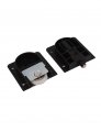 Uxcell Furniture Cabinet Cupboard Wardrobe Sliding Door Roller Black 2 Sets