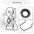 Motoforti Engine Valve Cover Gasket Seal Kit For Bmw 528xi 3 0l L6 Gas 2008 Rubber 11127552280 Black