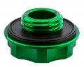 Vms Racing Green Oil Cap With Powered By B16a2 Emblem In Cnc Machined Billet Aluminum Compatible Honda Civic Del Sol Engines