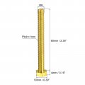 Uxcell Brass Hex Bolts M6x60mm 10pcs Fully Thread Grade 4 8 Solid Hexagon Head Bolt Machine Screws For Machinery