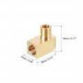 Uxcell Brass Pipe Fitting 90 Degree Barstock Street Elbow M8 Male X Female 2pcs