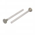 Uxcell 2 35mm Shank 6mm Dia Disc Shape Head Grinding Diamond Mounted Points 5pcs