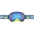 Dragon Alliance Flash Blue Unisex X2 Snow Goggles Eyewear Yellow Ion Orange One Size 