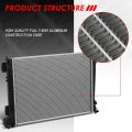 Dpi 13576 Factory Style 1-row Cooling Radiator Compatible With Tucson Sportage 2 0l 4l At Mt 16-20 Aluminum Core