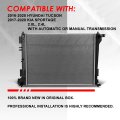 Dpi 13576 Factory Style 1-row Cooling Radiator Compatible With Tucson Sportage 2 0l 4l At Mt 16-20 Aluminum Core
