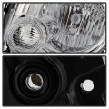 Acanii For 2008-2012 Ford Escape Chrome Housing Headlights Headlamps Assembly Replacement Driver Passenger Side
