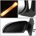 Mi1320148 Factory Style Driver Left Side Mirror Manual Folding Power Adjust Turn Signal Compatible With Mitsubishi Lancer 15-16