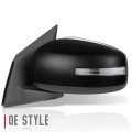 Mi1320148 Factory Style Driver Left Side Mirror Manual Folding Power Adjust Turn Signal Compatible With Mitsubishi Lancer 15-16