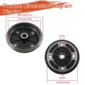 Front Rear Brake Drum Replacement For Kawasaki Mule 2010 2500 2510 1993-2001 41038-1227 41038-1226
