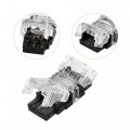 Uxcell Led Strip Connector For Non-waterproof 2 Pin 8mm Wide Single Color Lights To Wire Quick Connection 16 4ft Extension