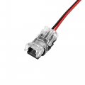 Uxcell Led Strip Connector For Non-waterproof 2 Pin 8mm Wide Single Color Lights To Wire Quick Connection 16 4ft Extension