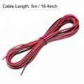 Uxcell Led Strip Connector For Non-waterproof 2 Pin 8mm Wide Single Color Lights To Wire Quick Connection 16 4ft Extension