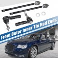 Uxcell 4 Pcs Front Inner Outer Tie Rod End Links For Chrysler 300 2005-2010 Dodge Challenger Charger 2008-2010 Magnum