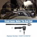 Uxcell 4 Pcs Front Inner Outer Tie Rod End Links For Chrysler 300 2005-2010 Dodge Challenger Charger 2008-2010 Magnum