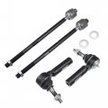 Uxcell 4 Pcs Front Inner Outer Tie Rod End Links For Chrysler 300 2005-2010 Dodge Challenger Charger 2008-2010 Magnum 
