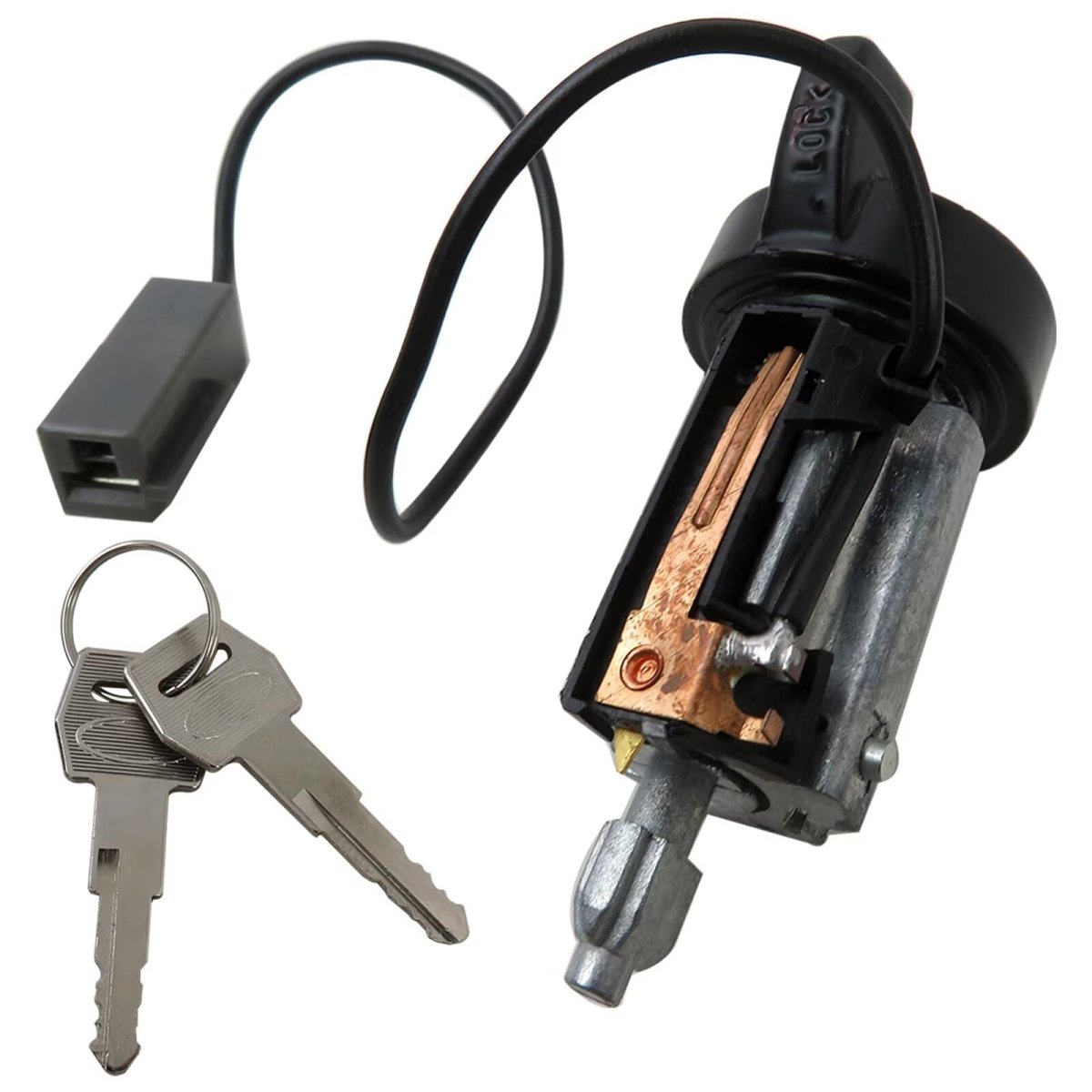 Version Us111l Py1409 Black Ignition Lock Cylinder With Keys For 1984-89 Ford Bronco Ii