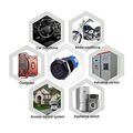 Werfamily 19mm Latching Push Button Switch 1no 1nc Spdt On Off Waterproof Round Black Shell Aluminum Alloy With Blue Led Power