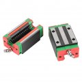 Linear Guide Walfront Hgr20-400mm 15 7inch 4-point Contact Rail Slide Carriage Cnc Router With 2pcs Block
