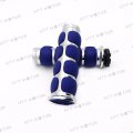 Httmt Trhb114c- Blue Chrome Billet Aluminum 1 Hand Grip 25mm Compatible With H-d Fxdl Dyna Low Rider