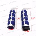 Httmt Trhb114c- Blue Chrome Billet Aluminum 1 Hand Grip 25mm Compatible With H-d Fxdl Dyna Low Rider