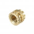 Uxcell Knurled Insert Nuts 60pcs M3 X 4mm L 5mm Od 3d Printing Brass Female Threadeds Heat Set Insert Embedment Nut