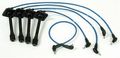 Rc-te44 Spark Plug Wire Set With Coil Lead 4 Wires Blue Silicone High Temp Jacket And Stainless Steel Terminals 