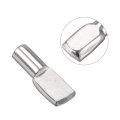 Uxcell Shelf Support Peg 3 Styles Furniture Cabinet Bookcase Closet Bracket Pegs 5mm Pin Silver Tone With Hole 60pcs