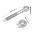 Uxcell M20 X 130mm Machinery Shoulder Swing Lifting Eye Bolt 304 Stainless Steel Metric Thread