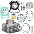 Wflnhb Cylinder Top End Kit Gasket Replacement For Honda Fourtrax 300fw 4x4 2x4 1988-2000