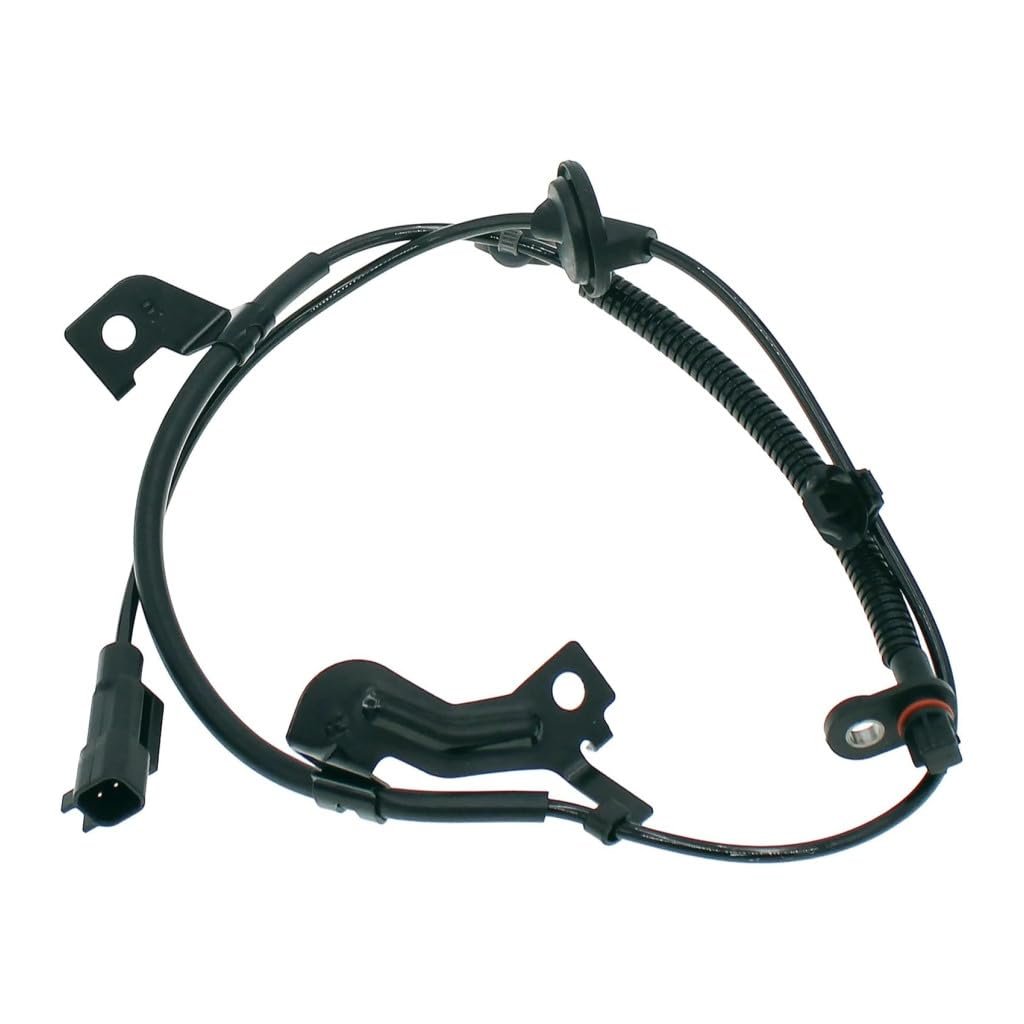 Anti Lock Braking System Wheel Speed Sensor For Dodge Caliber 2007 To 2012 Metal And Plastic Housing Black Rectangle Connector