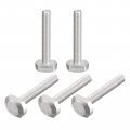 Uxcell T-slot Bolts 5pcs M6x40mm Slot Drop-in Stud Sliding 304 Stainless Steel Shape Screws For T Track