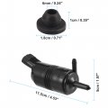 Acropix Windshield Washer Motor Pump With Grommet For Gmc Sierra 3500 Pack Of Black