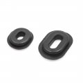 Uxcell Black Rubber Motorcycle Battery Cover Buffer Ring Bushing Set For Cg125
