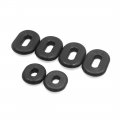 Uxcell Black Rubber Motorcycle Battery Cover Buffer Ring Bushing Set For Cg125
