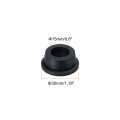 Meccanixity 6pcs T Shape Rubber Grommet Mount Dia 24 5mm Id 15mm Seal Protection Hole Plugs For Cable Pipe Black