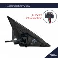 Spieg Driver Side Mirror Replacement For Audi A6 Quattro S6 2009-2011 Power Heated Turn Signal Light Paintable Black 6 Pin Lh