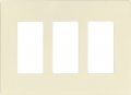 Eaton Pjs263la Decorator Screwless Wallplate 3-gang Light Almond 