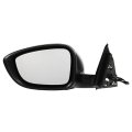 Power Mirror Left Driver Side For Honda Accord Sedan 2018-2022 3-pin Manual Folding Glossy Black 