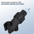 Gift2u 2pcs Handheld Showerhead Bracket Brass Pivot Ball Adjustable Wand Holder With Waterproof Tape Head Adapter Kit Shower