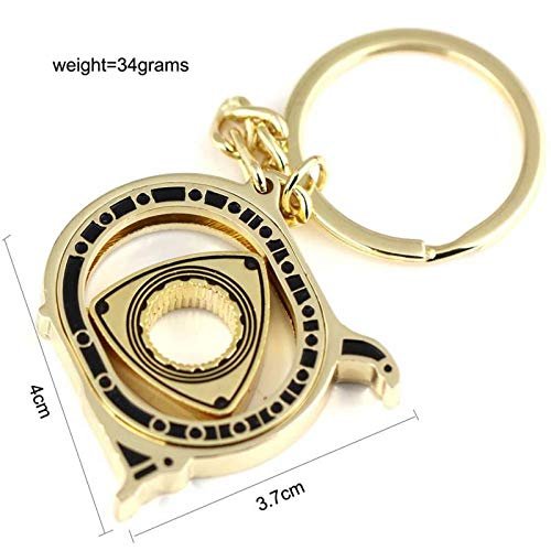 Anvirtue Rotary Engine Model Keychain Gold