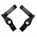 Httmt Mt216-111 216-096- Black 2 5 Short Angled Adjustable Foot Peg Kit Compatible With 1 25 Engine Guard Harley Road King